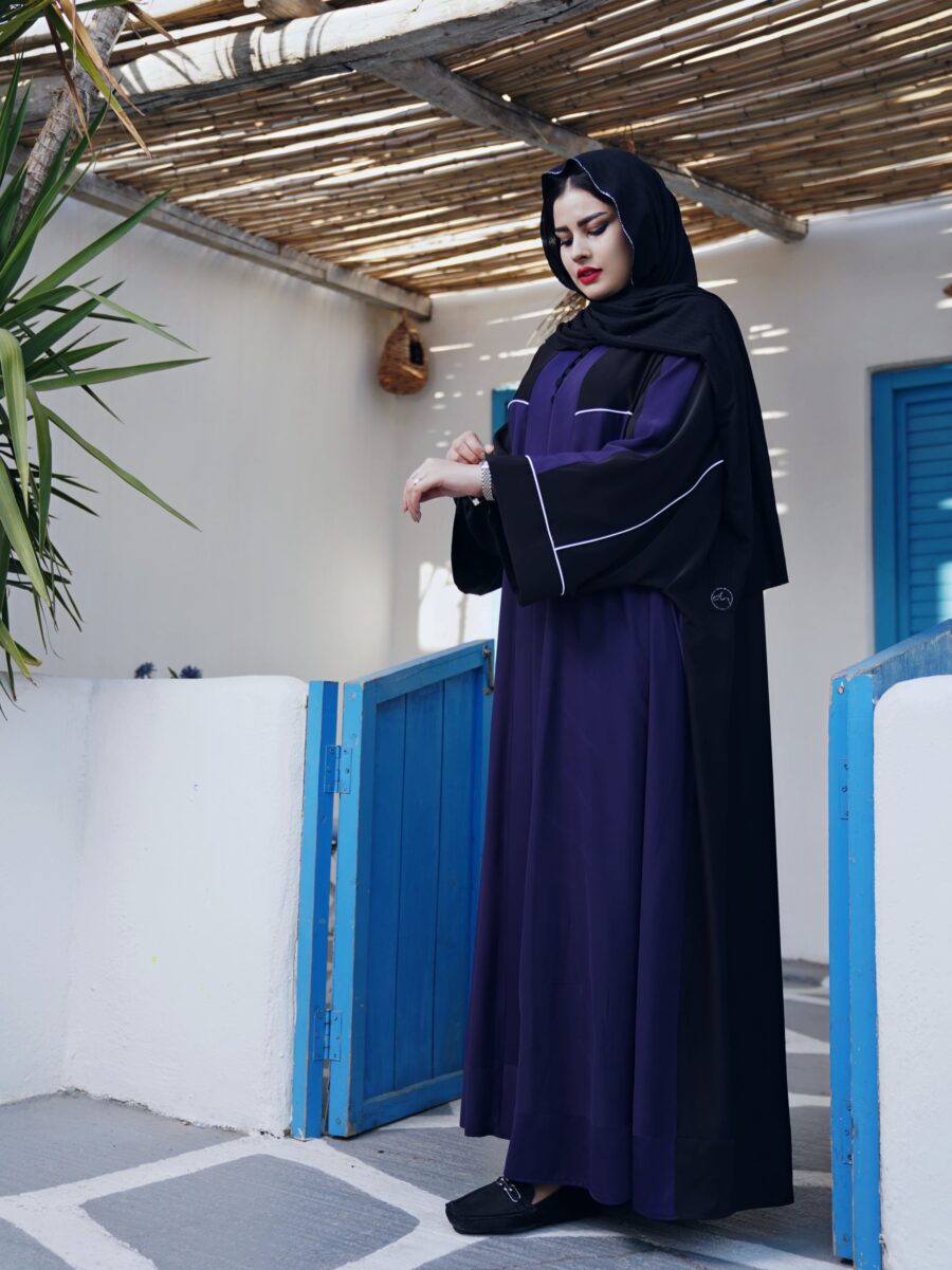 عبا مادر سورمه ای رنگ