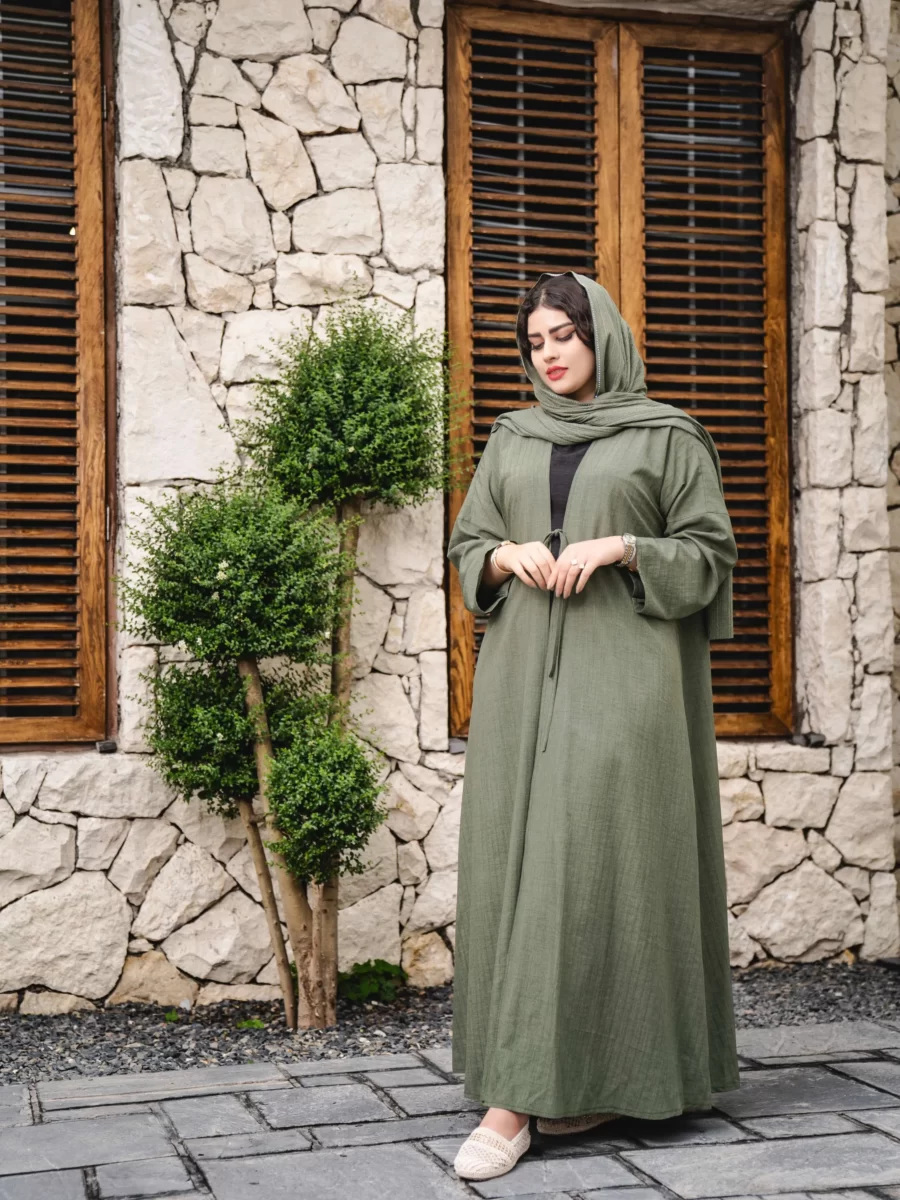 عبا شایسته آندیکا (رنگ یشمی) - Image 4