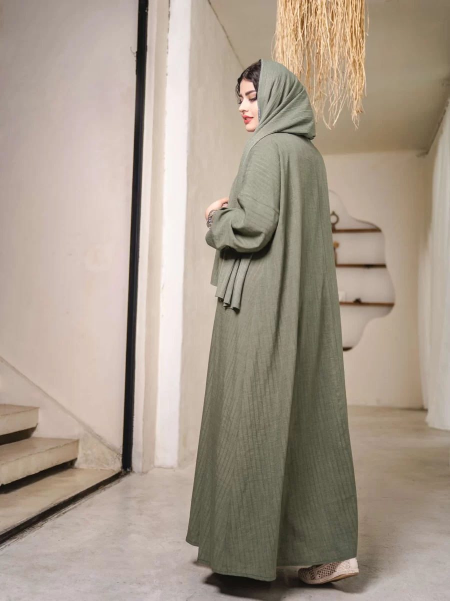 عبا شایسته آندیکا (رنگ یشمی) - Image 6