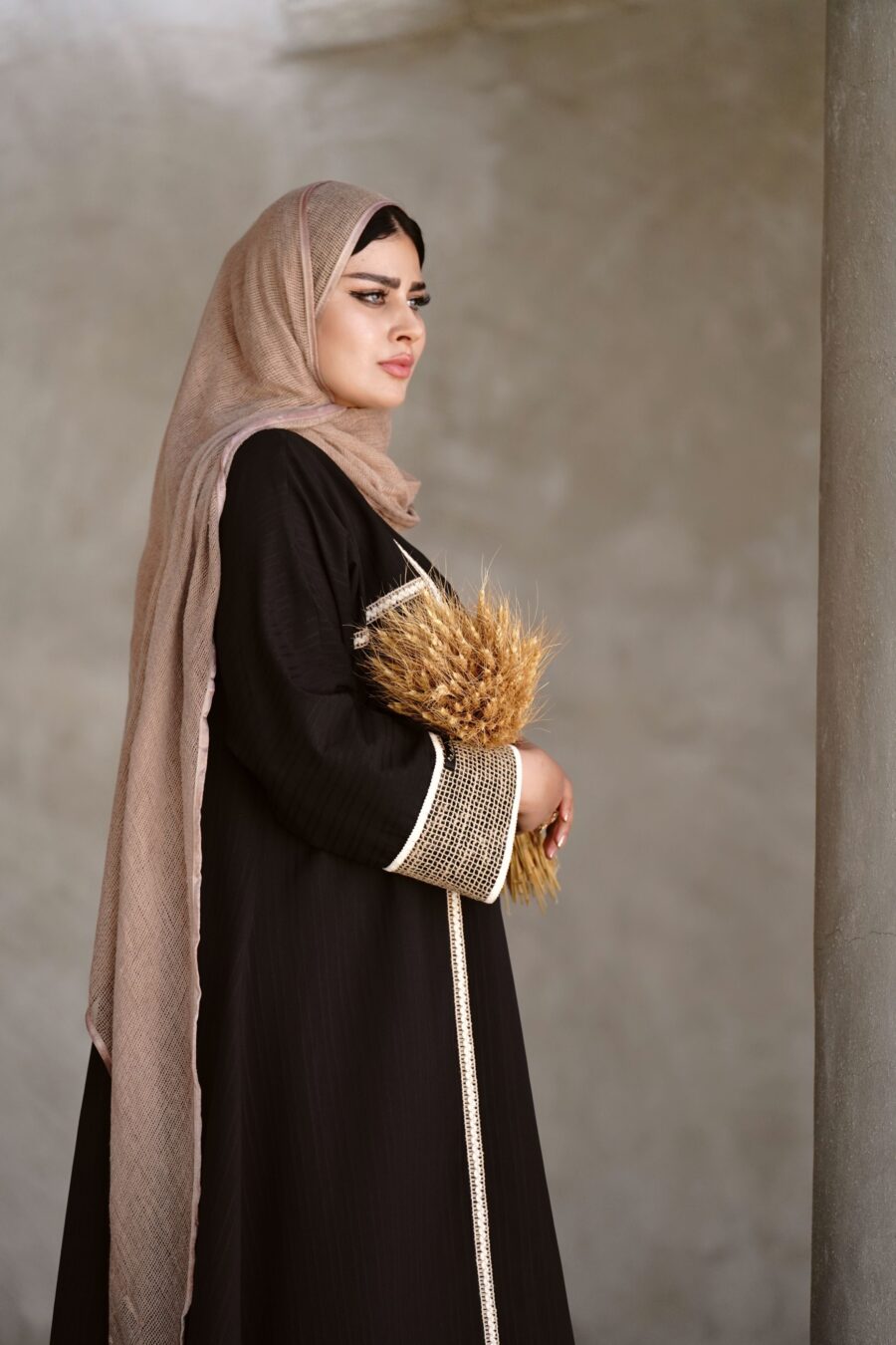 عبا کنفی کژال (رنگ مشکی) - Image 4