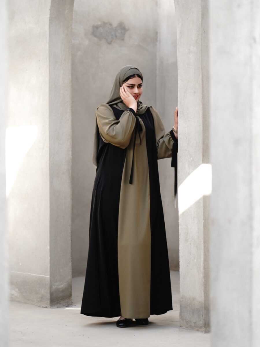 عبا ماهرخ (رنگ زیتونی) - Image 4