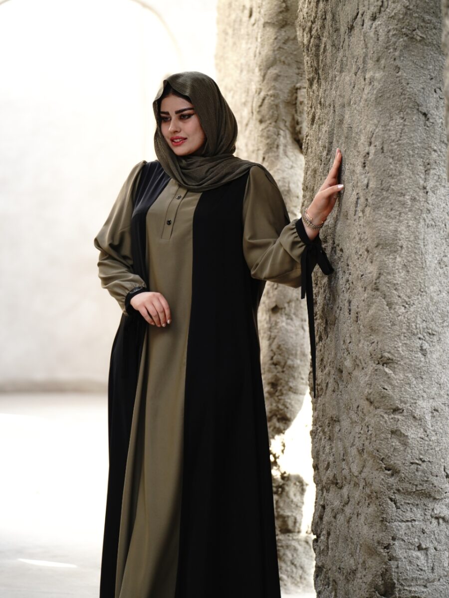 عبا ماهرخ (رنگ زیتونی) - Image 2