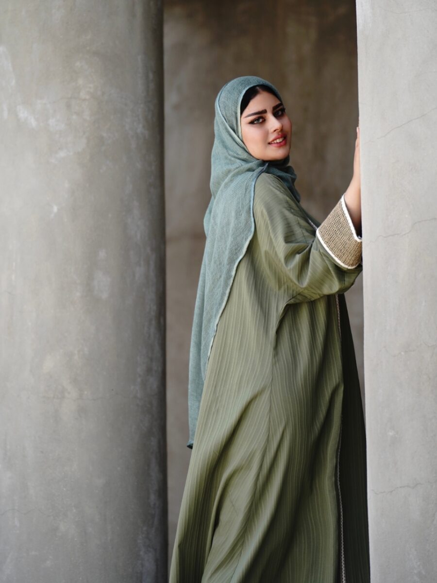 عبا کنفی کژال (رنگ سبز) - Image 5