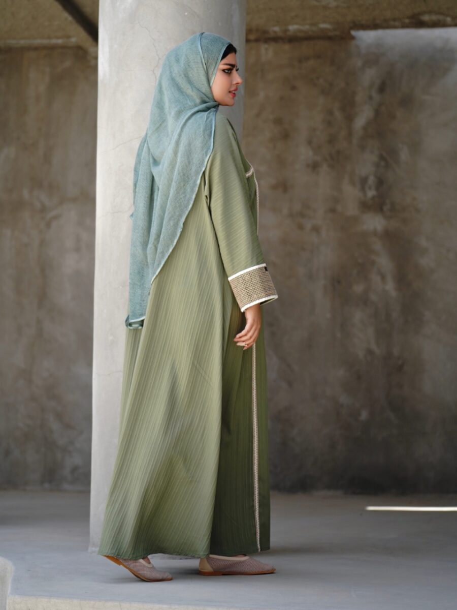 عبا کنفی کژال (رنگ سبز) - Image 3