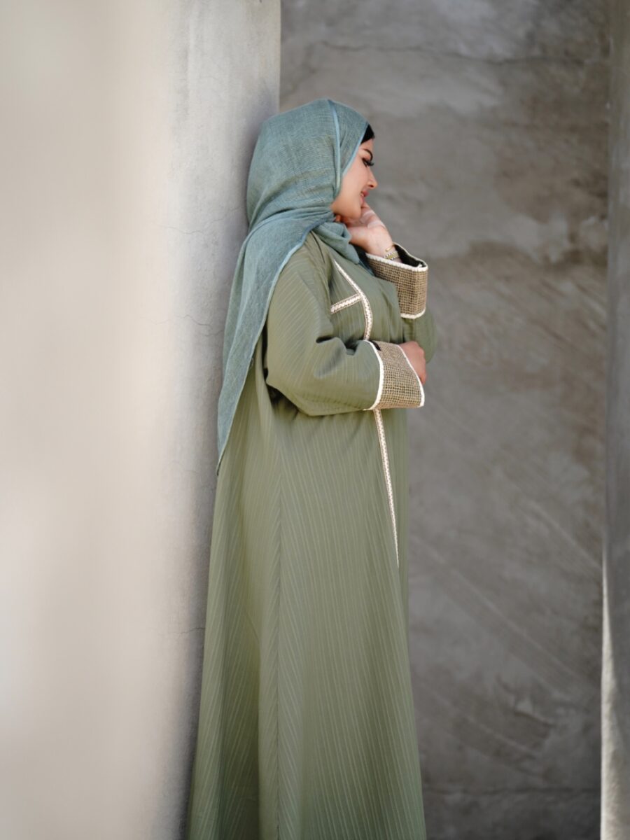 عبا کنفی کژال (رنگ سبز) - Image 2