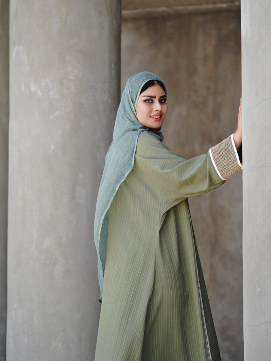 عبا کنفی کژال (رنگ سبز) - Image 4