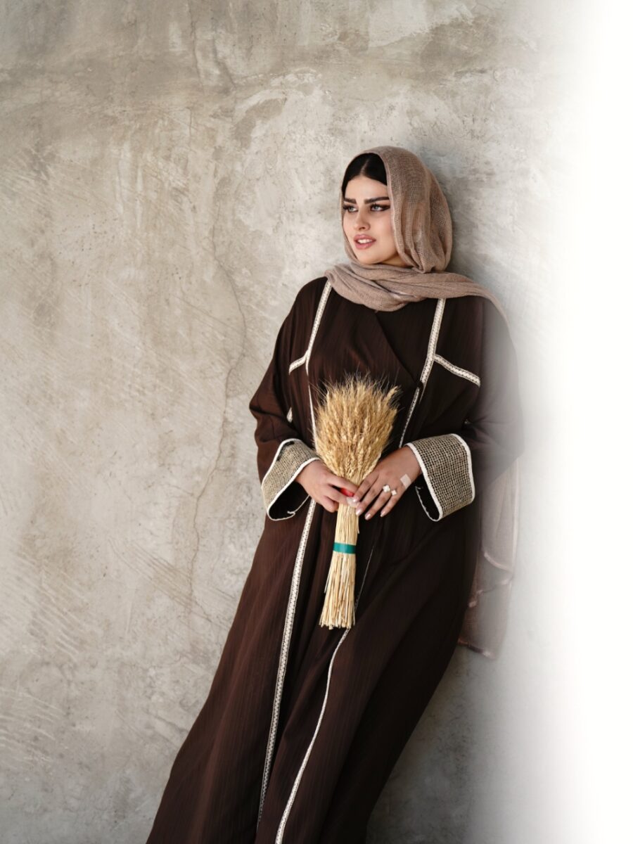 عبا کنفی کژال (رنگ قهوه ای)