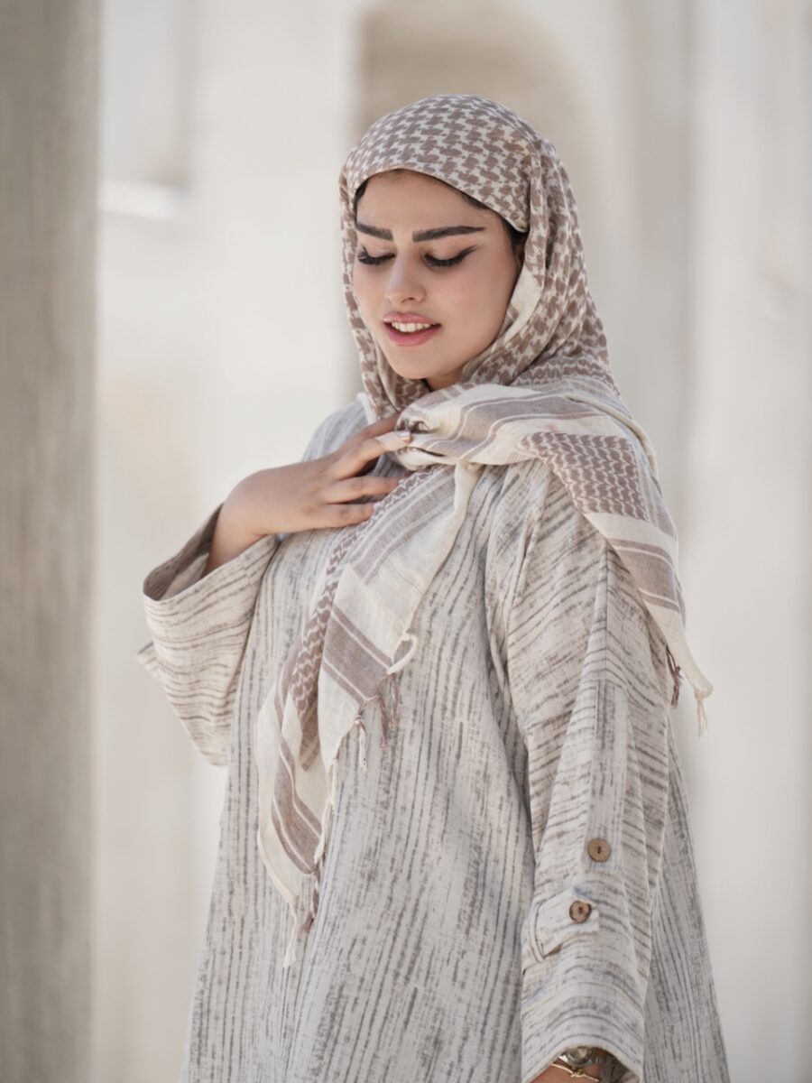 عبا پامچال (رنگ استخوانی) - Image 2