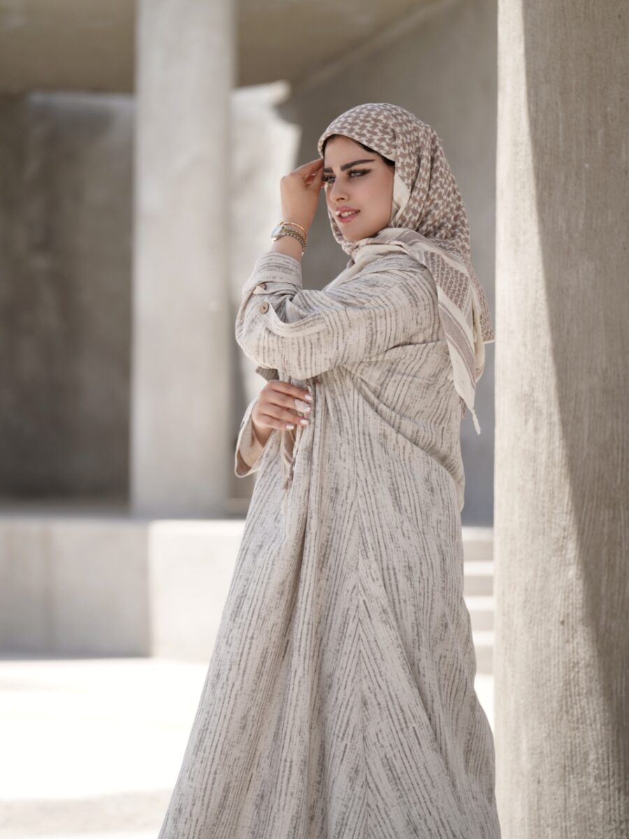 عبا پامچال (رنگ استخوانی) - Image 3
