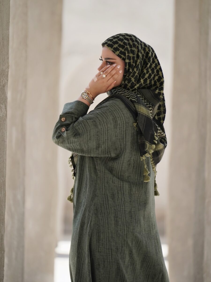 عبا پامچال (رنگ سبز) - Image 4