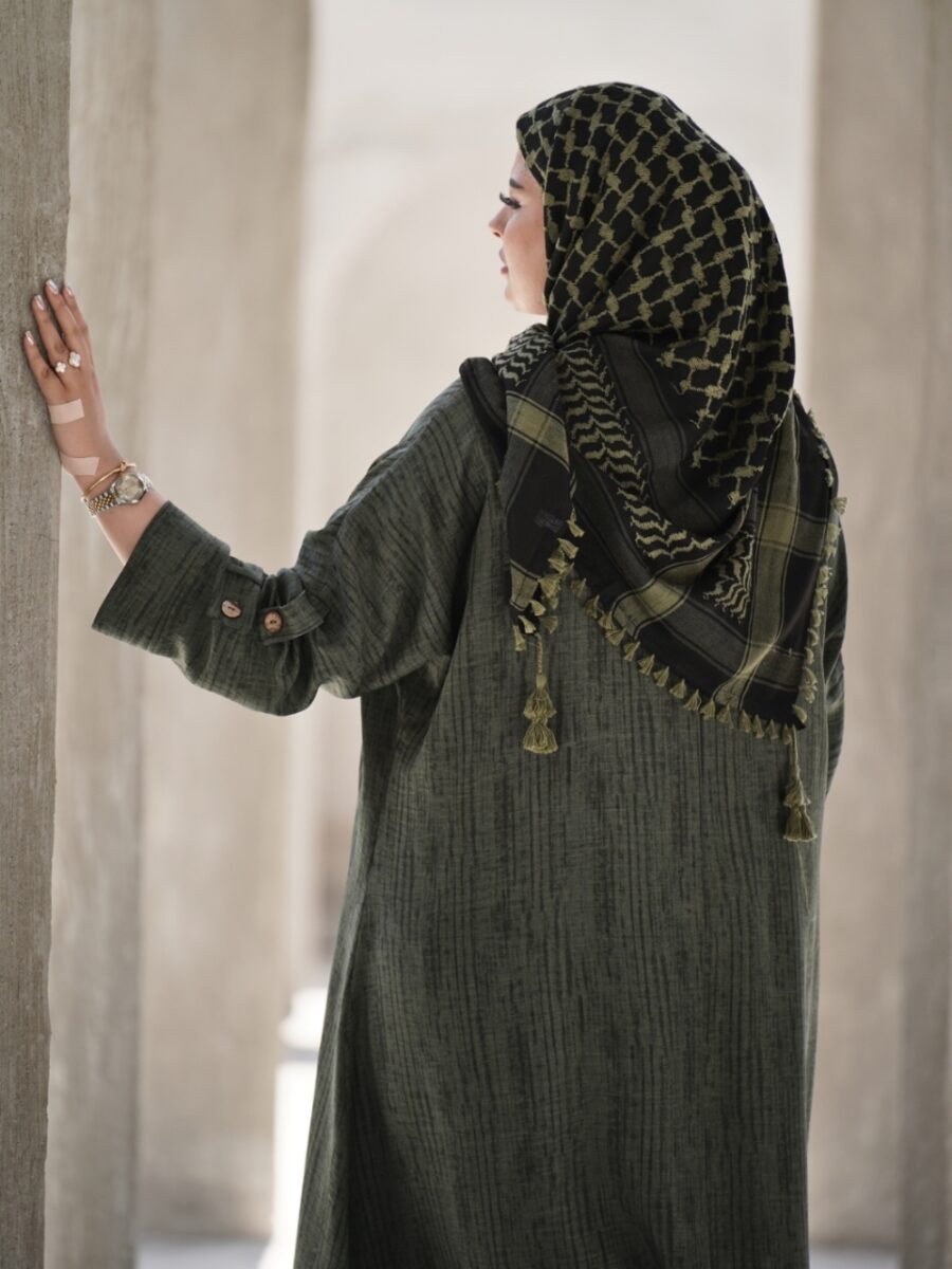 عبا پامچال (رنگ سبز) - Image 5