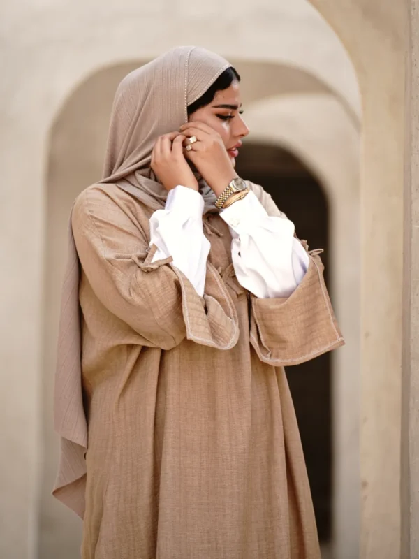 عبا تابستانه مینو (رنگ کرمی)