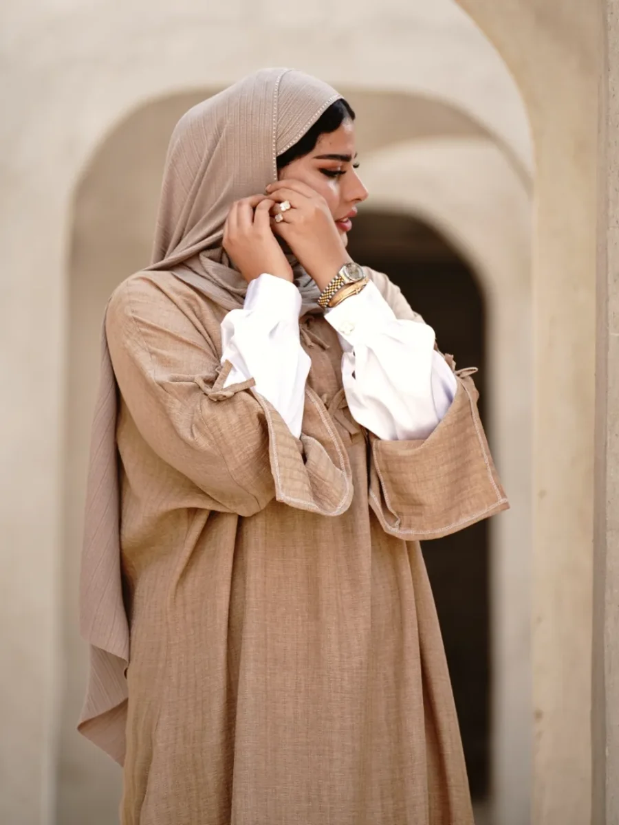 عبا تابستانه مینو (رنگ کرمی)