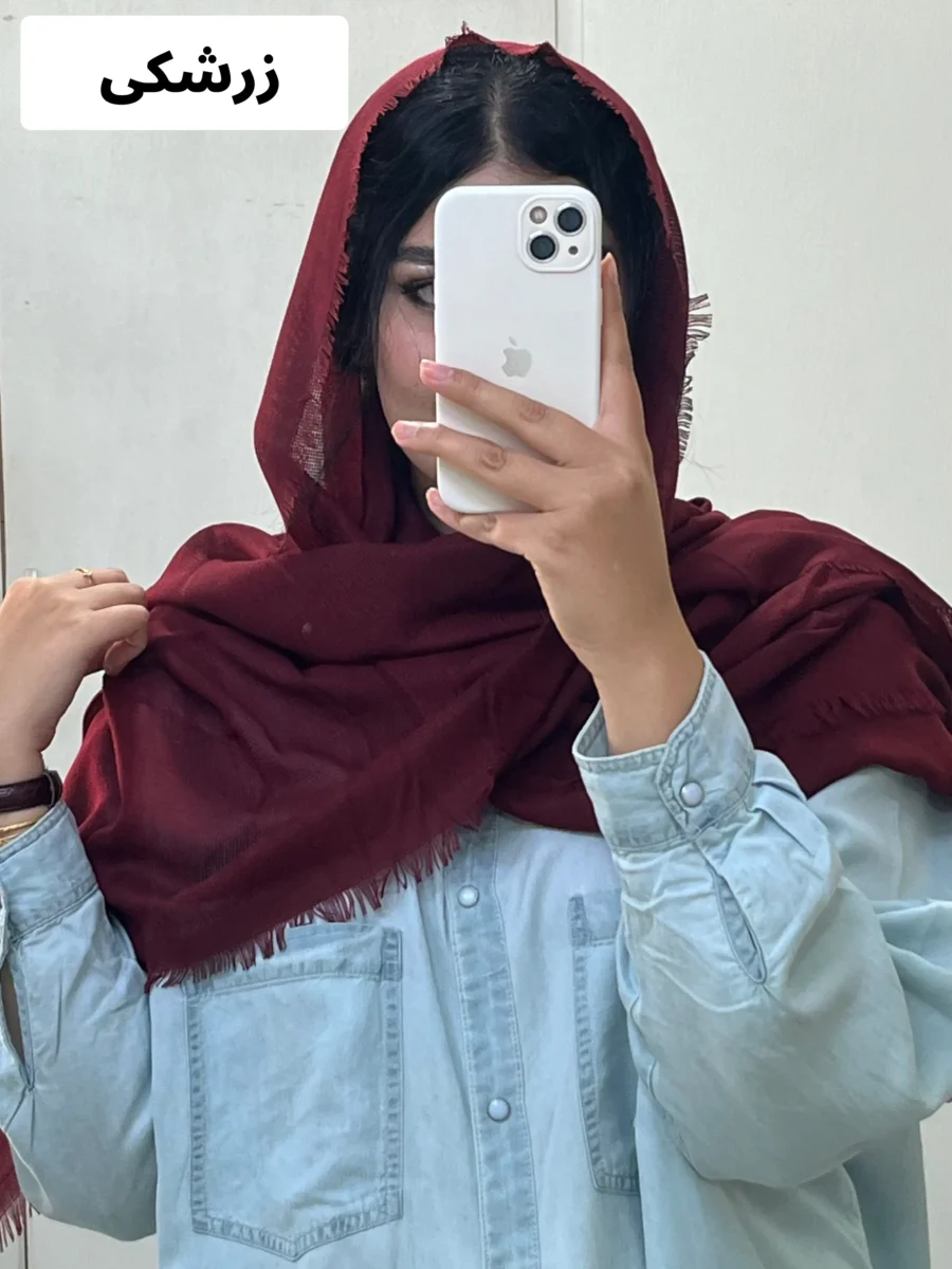 شال کنفی پاییزه 2 لب ترک (رنگ بندی) - تصویر 5