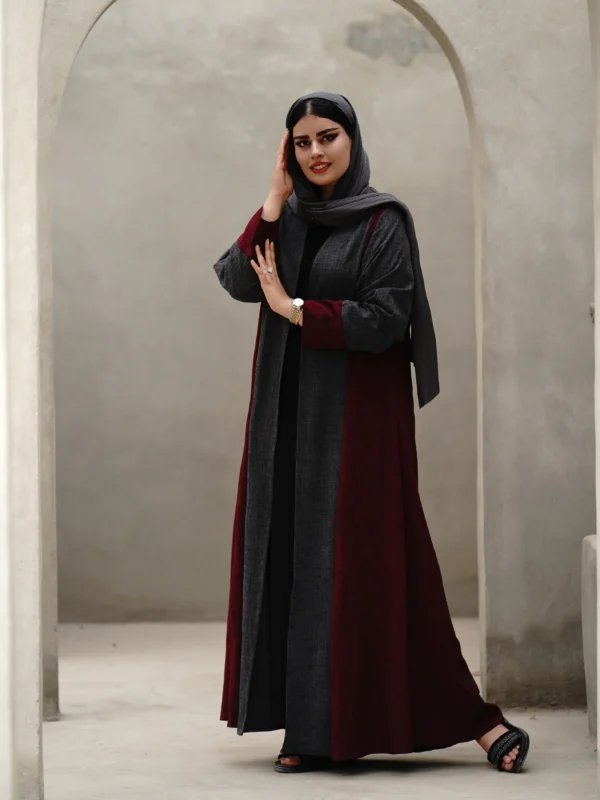 عبا فاخر ساغر (رنگ طوسی چری)
