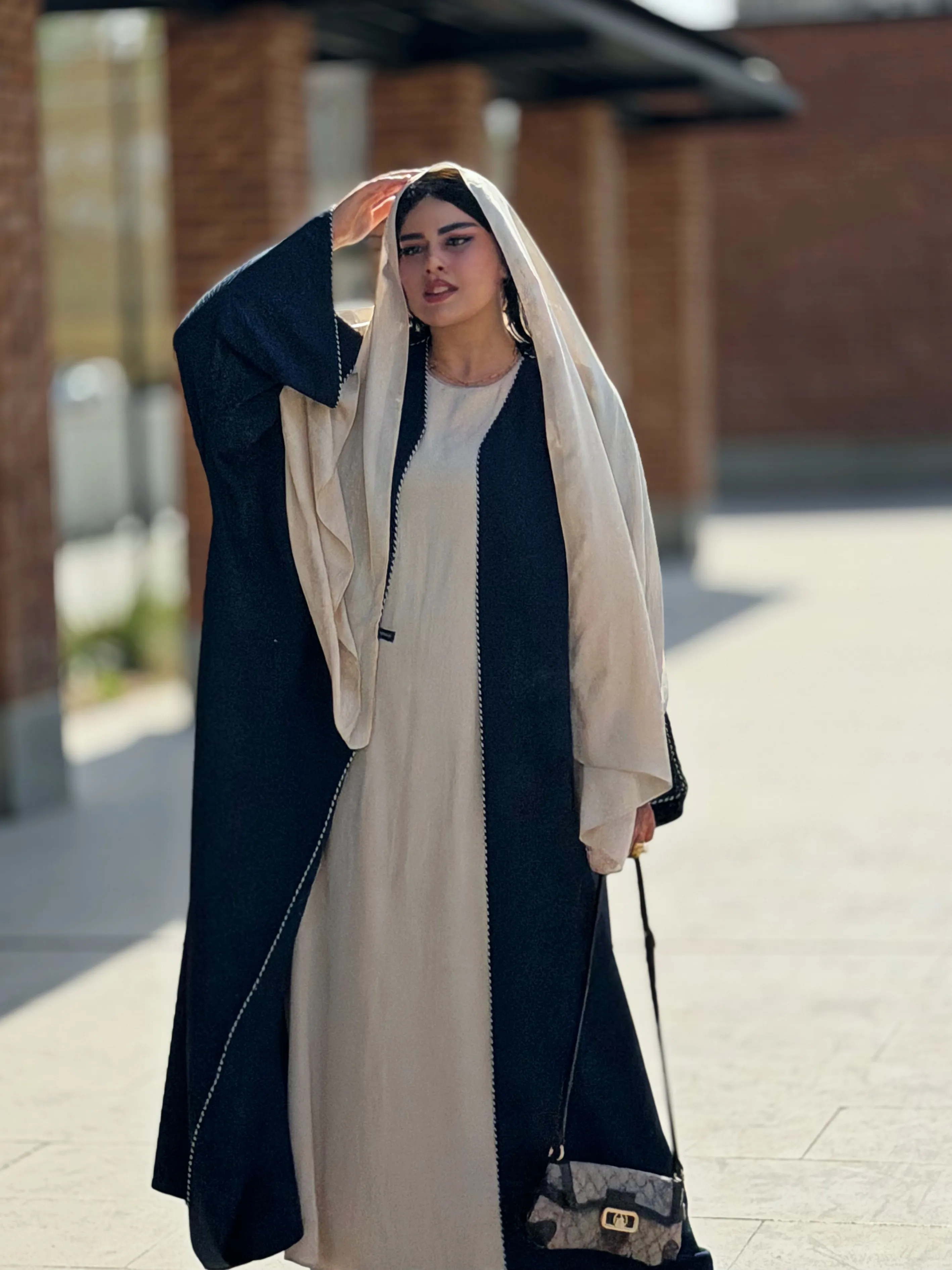عبا ساهره (سورمه ای) - Image 2